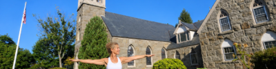faith lutheran church me doing yoga pose